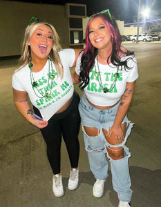 Custom St Patrick’s Crop Tee