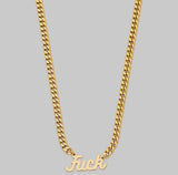 Fu¢k Gold Cuban Chain