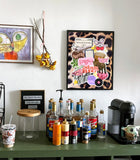 Vision board that girl poster PNG