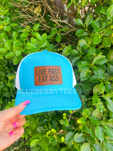 Custom Leather Patch Trucker Hat