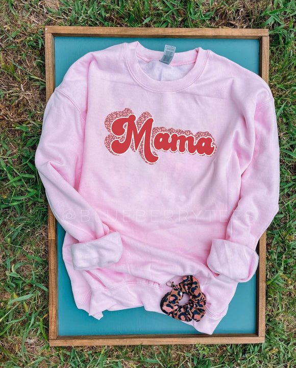 Mama Pink Leopard Print